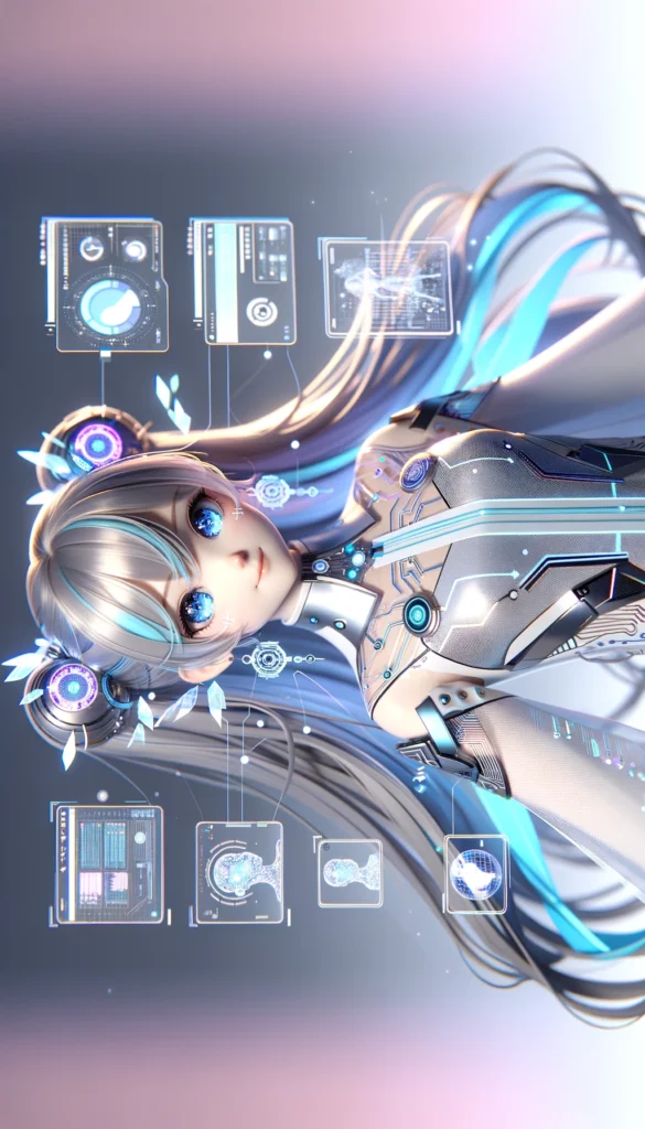 AIに出力してもらったAIーイラスト研究所の初めのキャラクターになります
